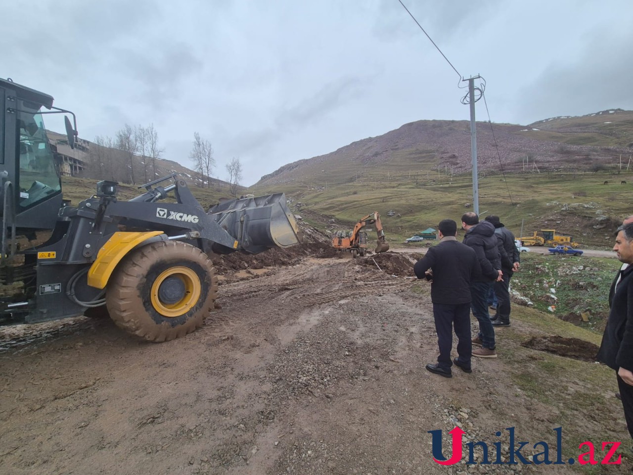 Güclü yağış Daşkəsəndə ciddi fəsadlar törədib - FOTOLAR